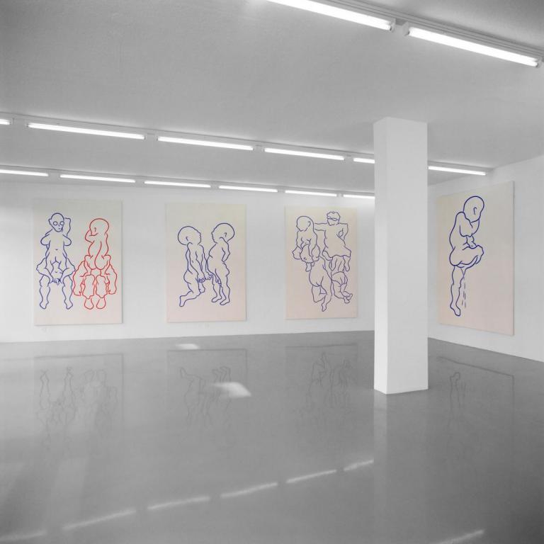 THEN - Aldo Walker's exhibition "Double Blind" at Evergreene Geneva in 2009. Photo: Annik Wetter.