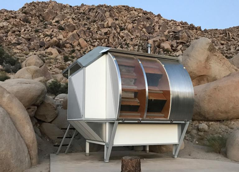 “Planar Pavillions” at A-Z West, Joshua Tree. Photo: Evergreene Studio