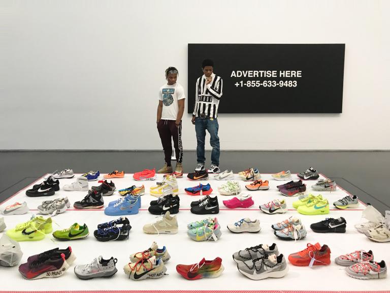 Virgil Abloh at MCA Chicago. Photo: Evergreene Studio