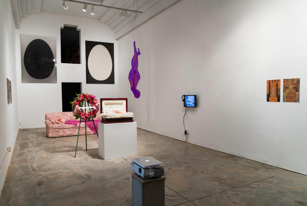 Floor: Liz Craft, Jeffrey Vallance; Wall: Fabian Marti, Jeffrey Vallance, Mathis Gasser (Photo: Christopher Wormald)