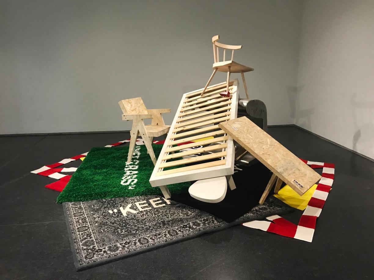 Virgil Abloh at MCA Chicago. Photo: Evergreene Studio